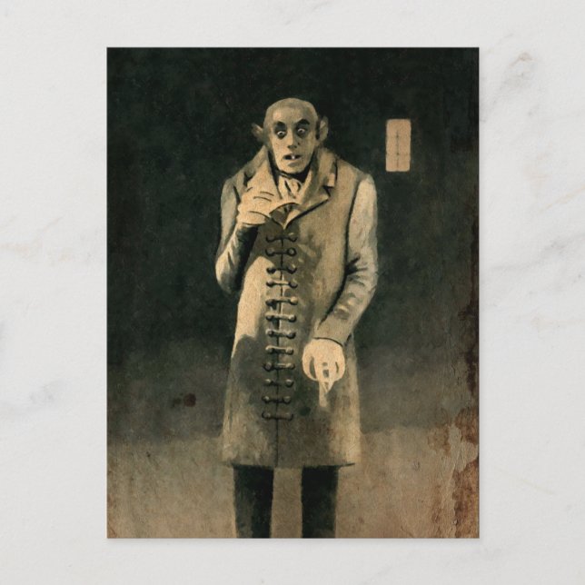 Cartão postal de arte Vintage Nosferatu (Frente)