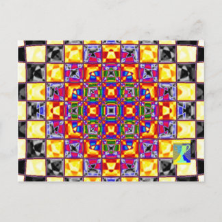 Cartão postal de arte visual