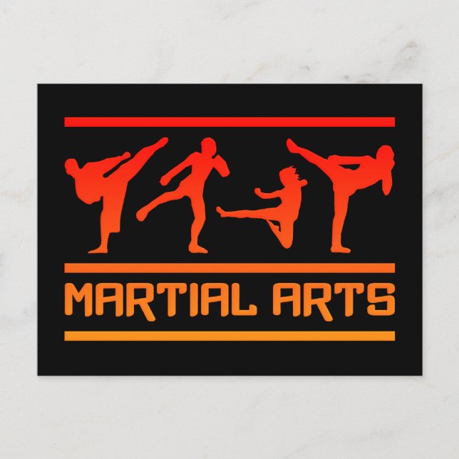 Cartão postal de Artes Marciais - personalize! (Frente)