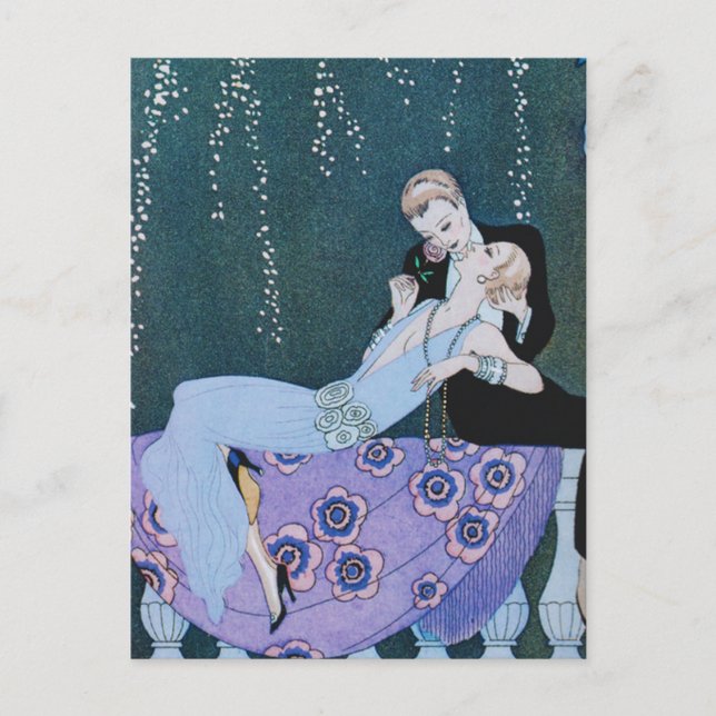 Cartão postal de artifício em Paris Art Deco (Frente)