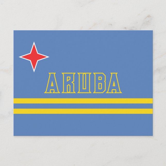 cartão postal de aruba (Frente)