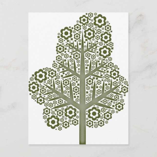 Cartão postal de árvore (Frente)