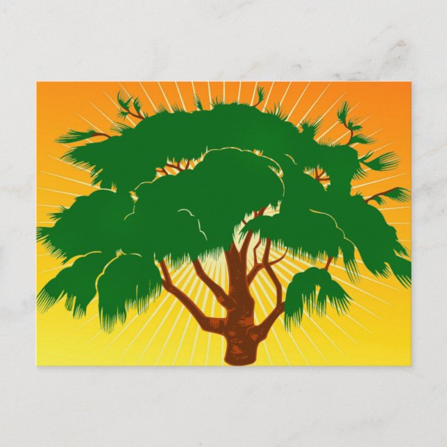 Cartão postal de árvore (Frente)