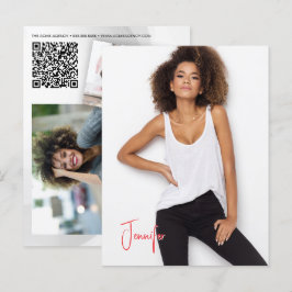 Cartão postal de assinatura Modelo do Ator de Códi