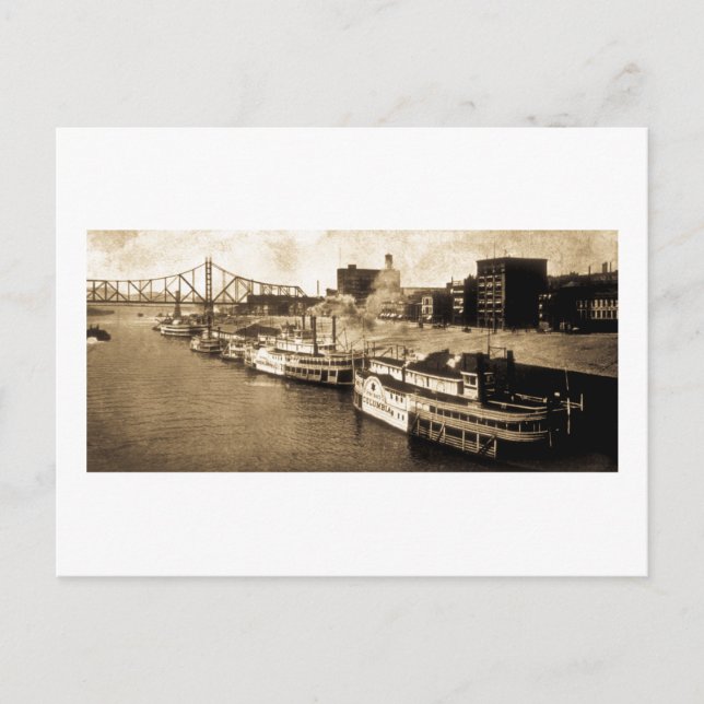 Cartão postal de Aterrissagem Monongahela River Vi (Frente)