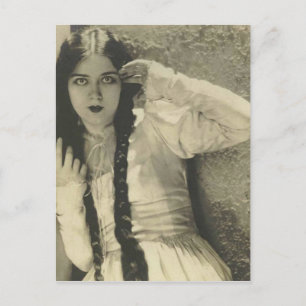 Cartão postal de atriz Dramático