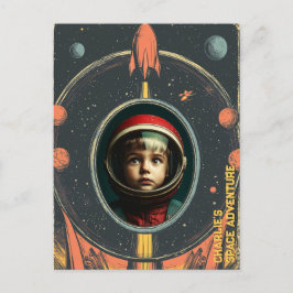 Cartão Postal de Aventura Espacial