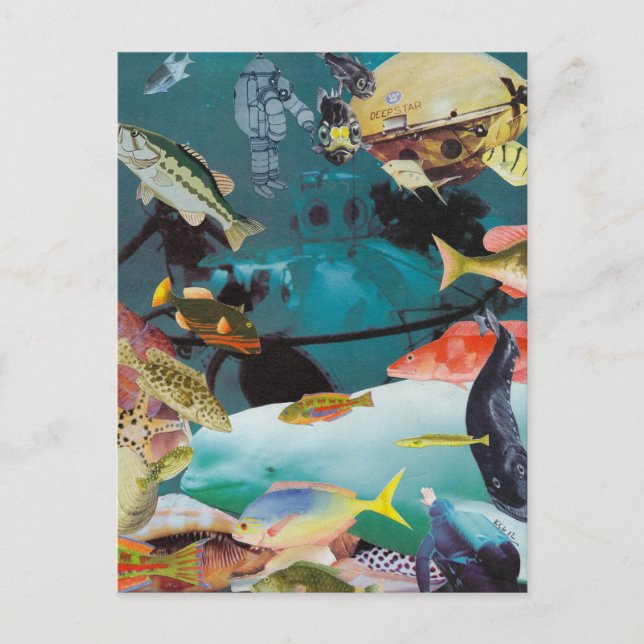 Cartão Postal de Aventuras na Água (Frente)