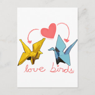 cartão postal de aves