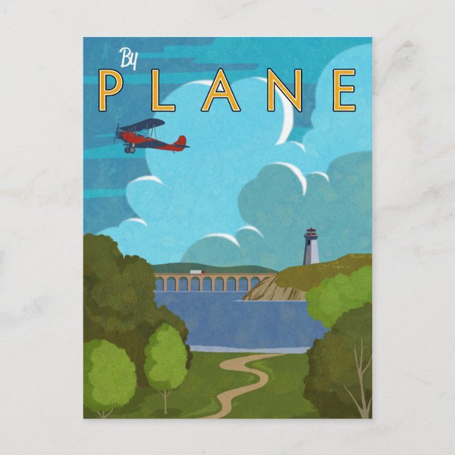 Cartão Postal De Avião (Frente)