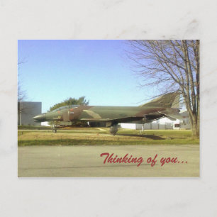 Cartão postal de avião de combate (F4-Phantom)