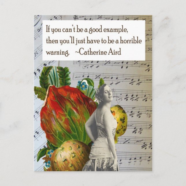 Cartão Postal de Aviso Horrível (Frente)