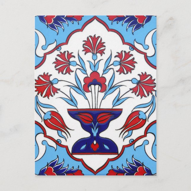 Cartão postal de azulejo turco (Frente)