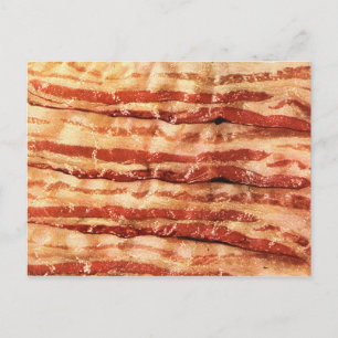 cartão postal de bacon