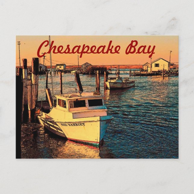 Cartão postal de Baía Chesapeake (Frente)