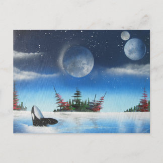 Cartão postal de baleia