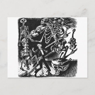 Cartão postal de Banda de emperramento do esquelet