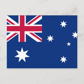 cartão postal de bandeira austrália