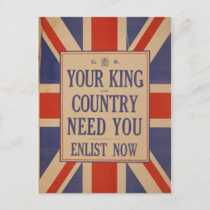 Cartão postal de bandeira britânico, Excelente Vin