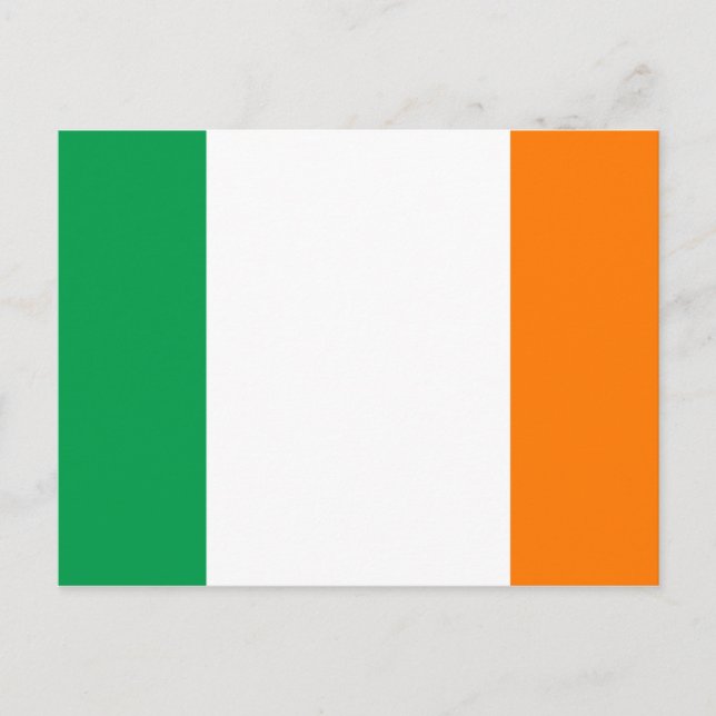 Cartão postal de bandeira irlandês (Frente)