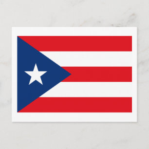 Cartão postal de bandeira Porto Rico