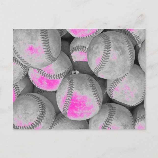 Cartão postal de Baseball de pop Art (Frente)