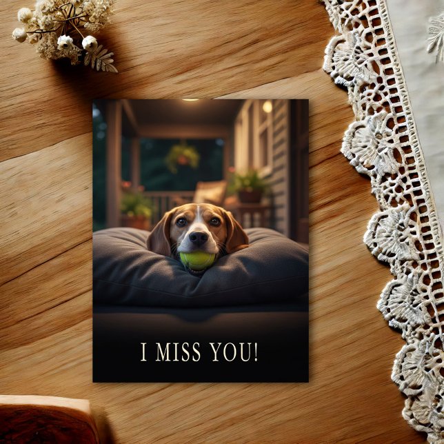Cartão postal de Beagle Fofo Te Adoro (Criador carregado)