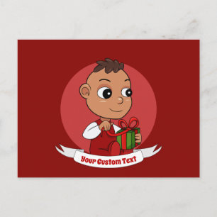 Cartão postal de bebê de Natal bonito