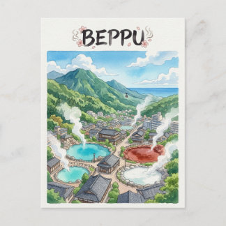Cartão postal de Beppu