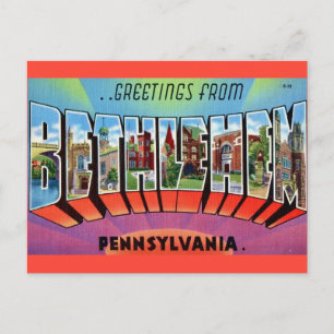 Cartão postal de Bethlehem PA