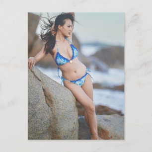 Cartão postal de biquíni