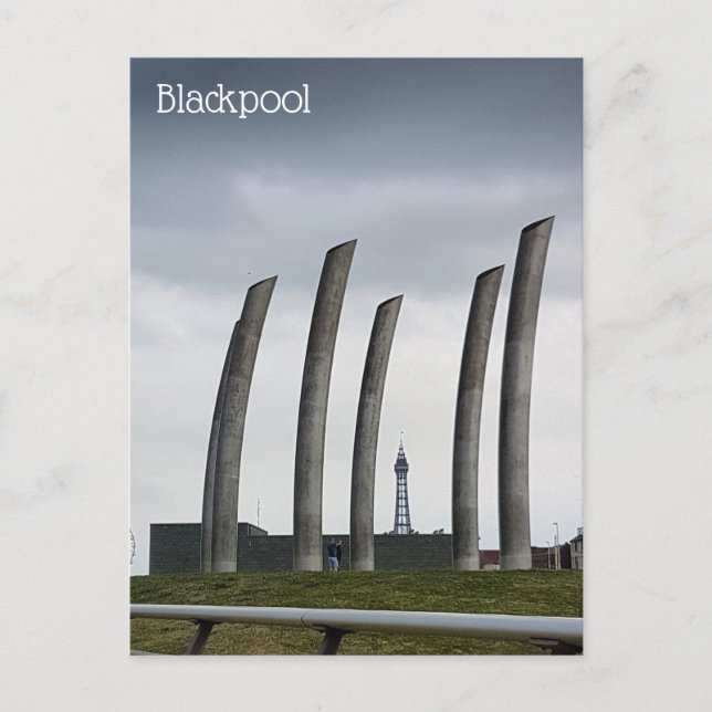 Cartão postal de Blackpool (Frente)