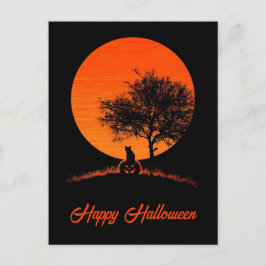 Cartão postal de Boas Festas de Halloween assustad
