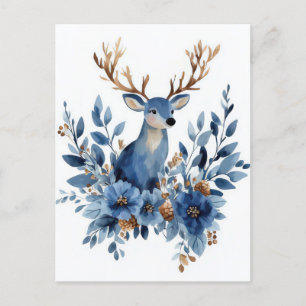 Cartão postal de Boas Festas de Natal festivo e el