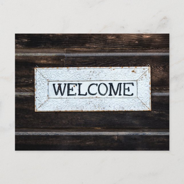 Cartão postal de boas-vindas (Frente)