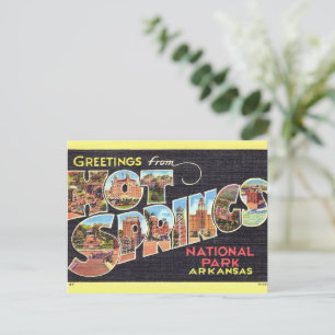 Cartão postal de boas-vindas de Hot SpringsPark Vi