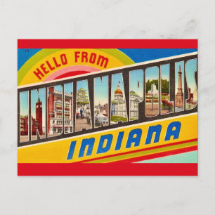 Cartão Postal de Boas-vindas de Indianapolis