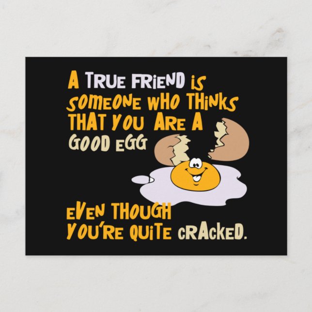 Cartão postal de bom ovo (Frente)