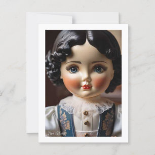 Cartão postal de Boneca de Estilo Vintage