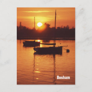 Cartão postal de Bosham sunset