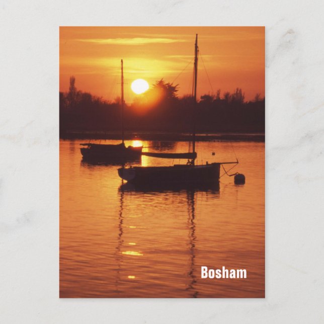 Cartão postal de Bosham sunset (Frente)