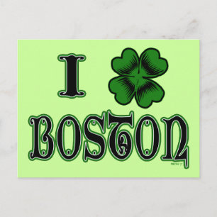 Cartão postal de Boston Shamrock