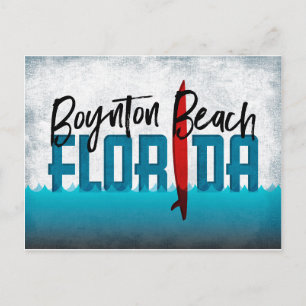Cartão postal de Boynton Beach Surfboard