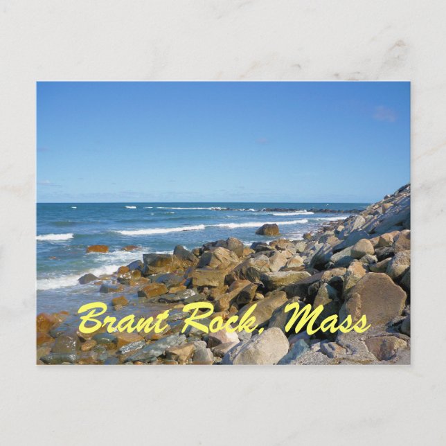 Cartão postal de Brant Rock Massachusetts (Frente)
