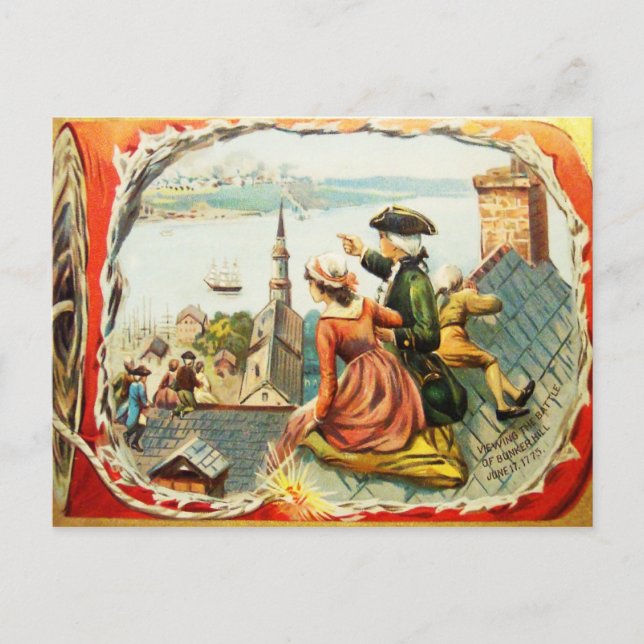 Cartão postal de Bunker Hill (Frente)