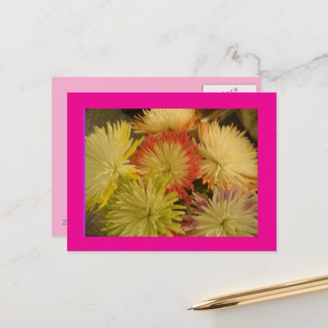 Cartão postal de buquê de flores (Frente/Verso In Situ)