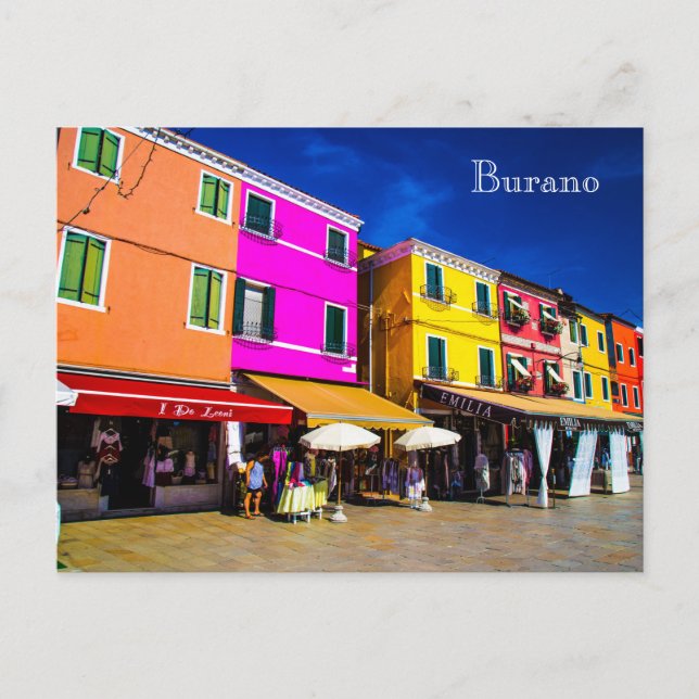 Cartão postal de Burano (Frente)