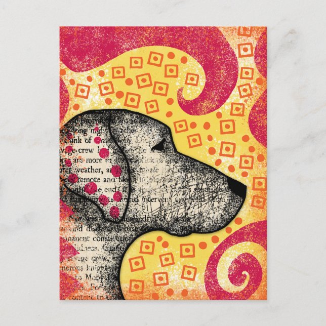 Cartão postal de cachorro bom e descolado (Frente)