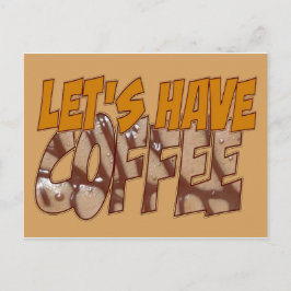 Cartão postal de café de amizade