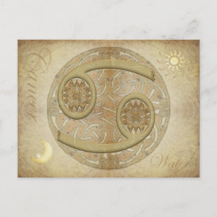 Cartão postal de Cancer de Sinal Zodiac